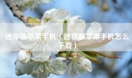 迷你版苹果手机（迷你版苹果手机怎么下载）